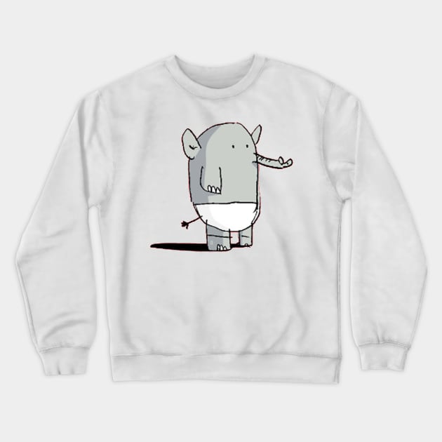 Elephant Crewneck Sweatshirt by songngammo6